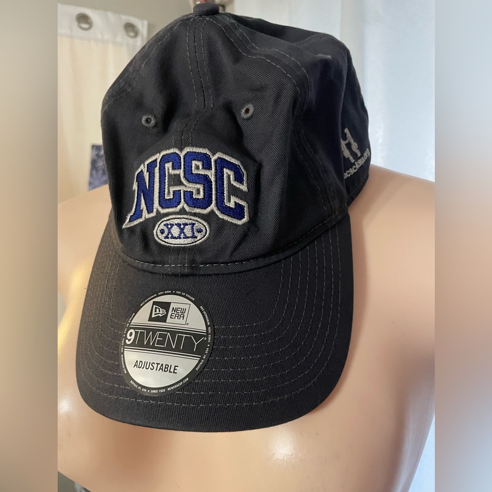 New Era 9TWENTY adjustable cap with an NCSC XXI logo one size